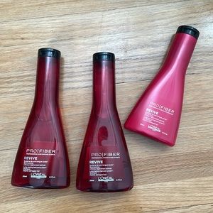 NEW Bundle L’Oréal Pro Fiber Revive Shampoo (2) and Conditioner (1)